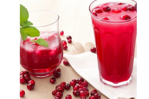 Combine cranberry pomegranate juice drink