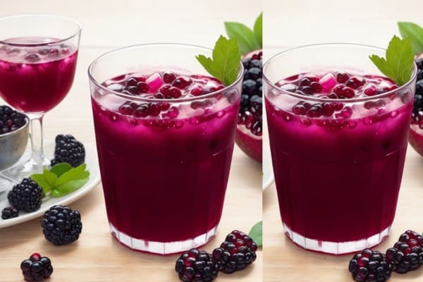 Pomegranate and Blackberry juice