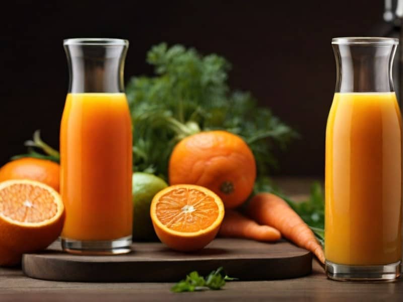 Orange and carrot juice trends