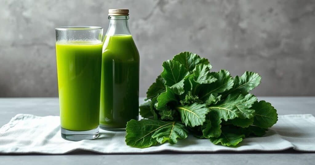 Juicing kale and spinach 1